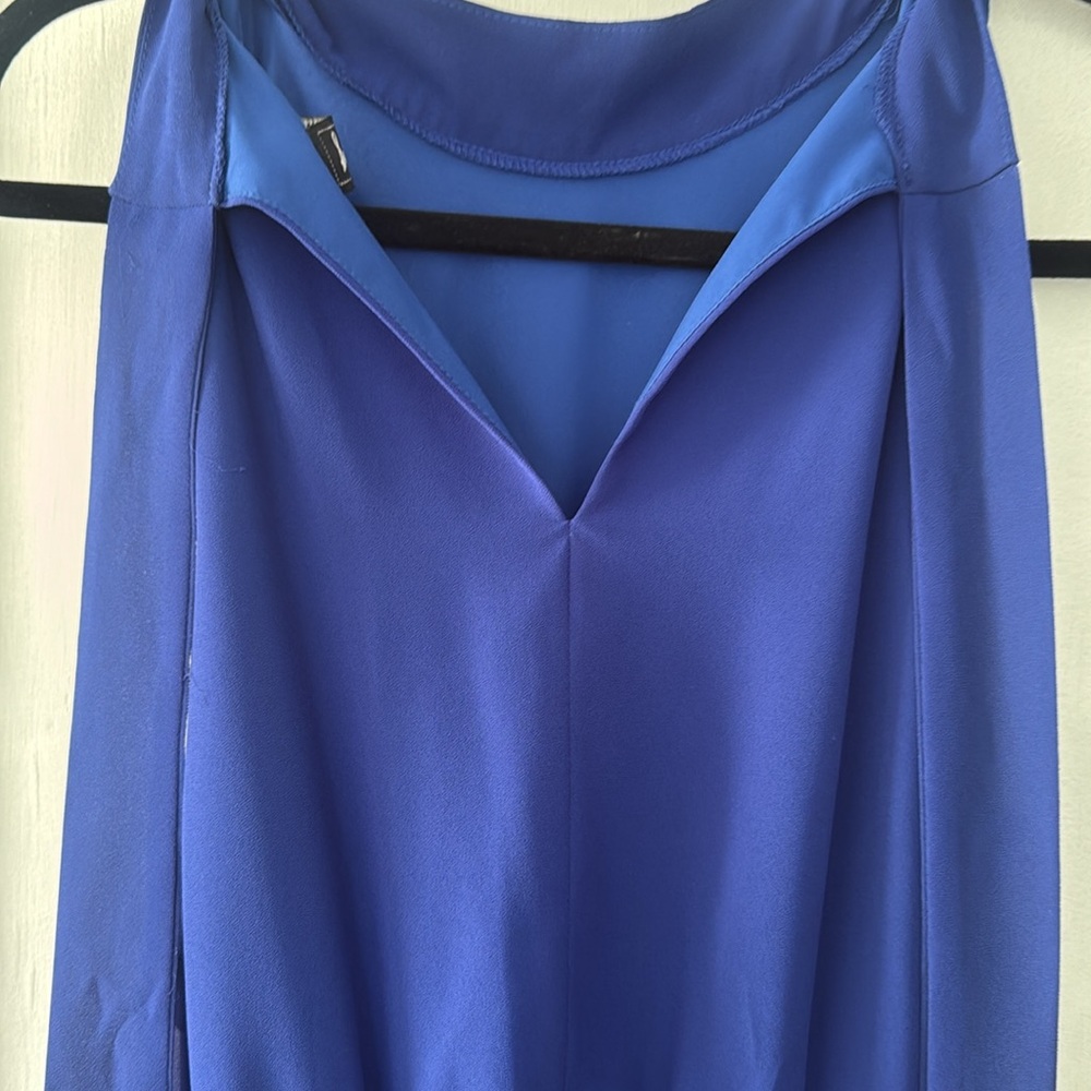 Sam Edelman Tiered Blue Midi Dress - Picture 6 of 8